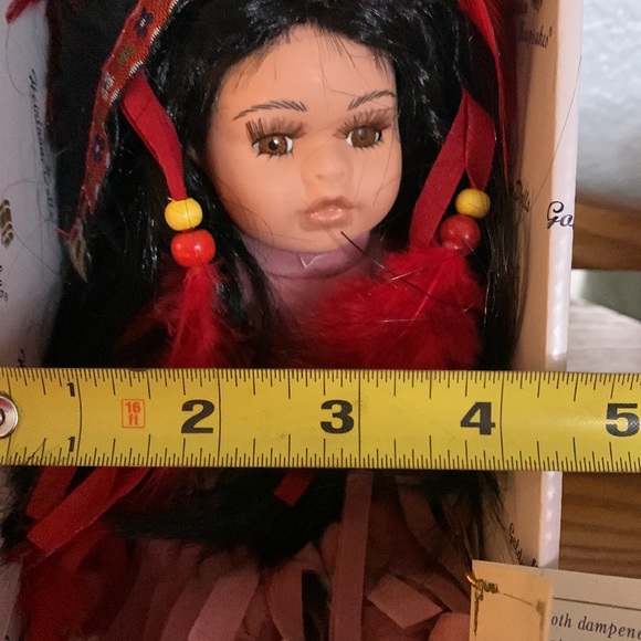 Heirloom Porcelain Doll of a Native.Looking Girl - Picture 4 of 8